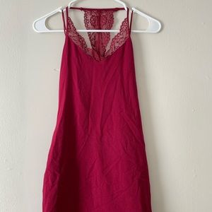 Express Maroon Minidress